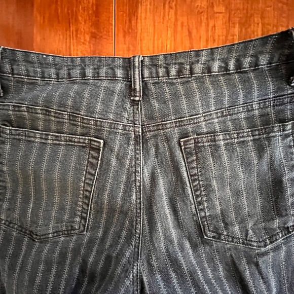 EUC Crest Black with Gray stripes Jeans - Picture 2 of 13